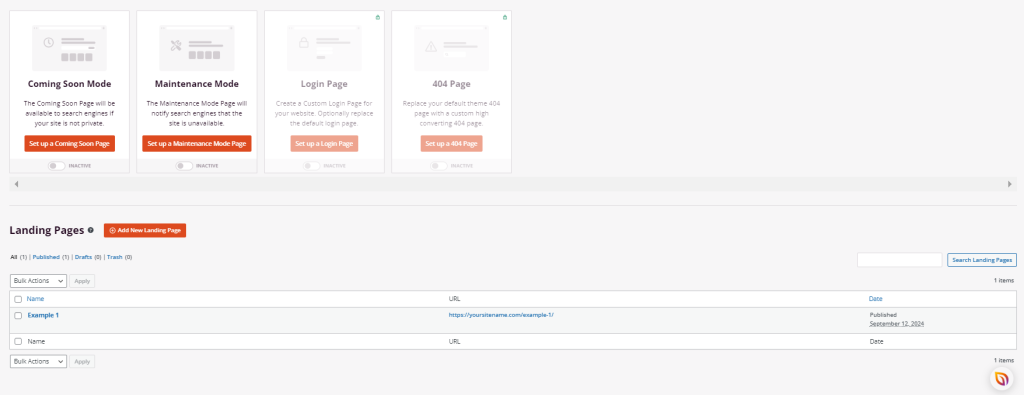 The SeedProd's plugin dashboard interface