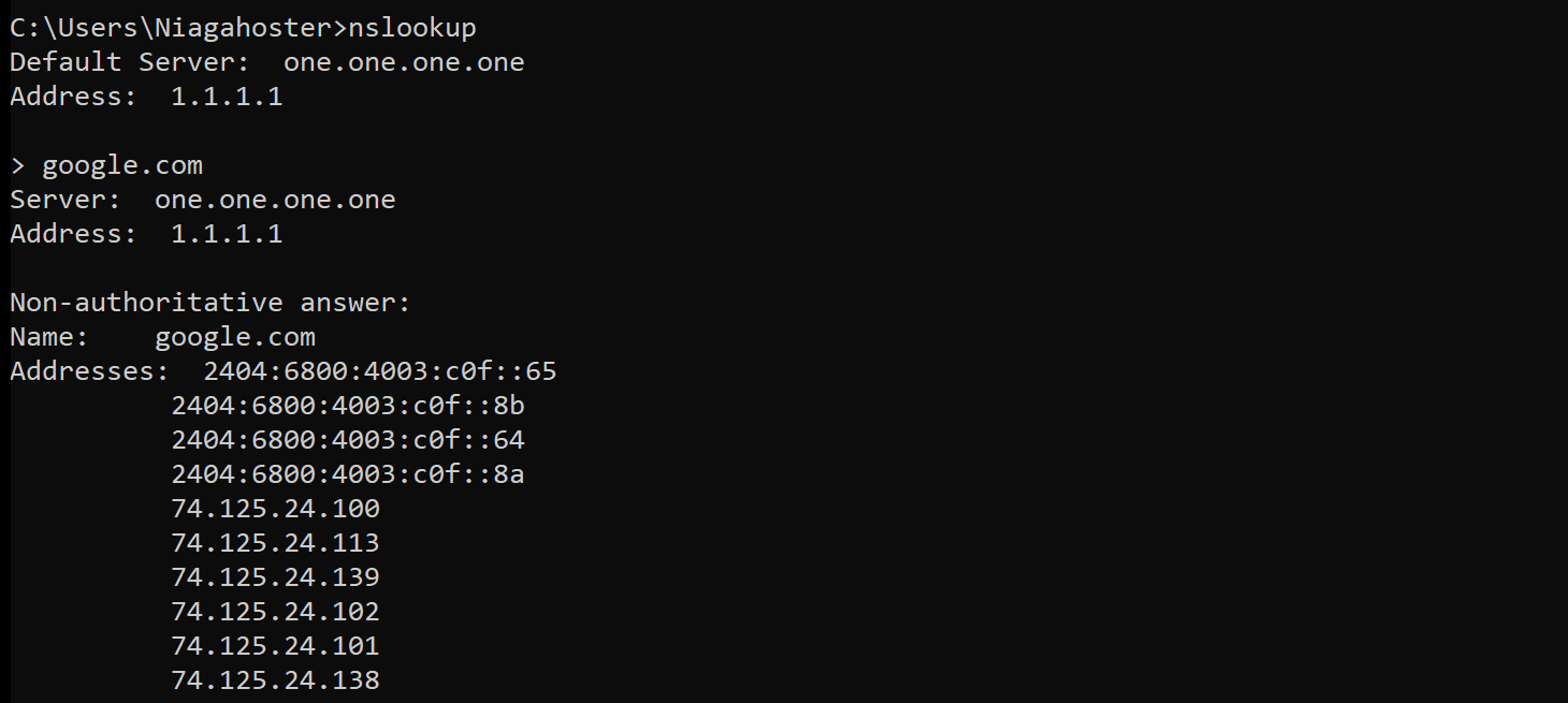 How to do a whois lookup using command prompt 