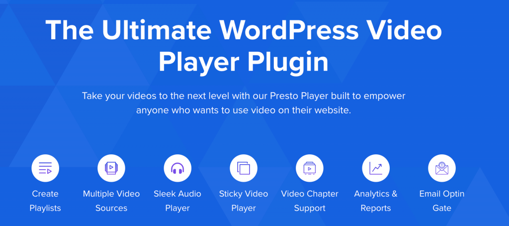 Presto Player homepage