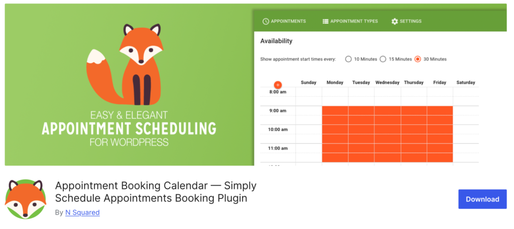 Simply Schedule Appointments plugin banner