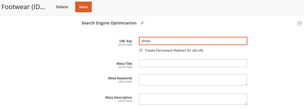 The URL Key field in Magento
