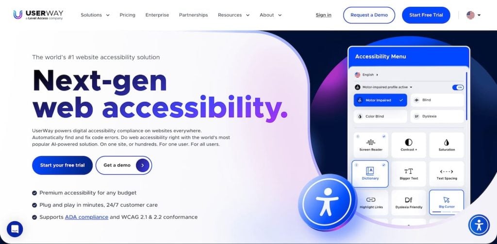 Accessibility by UserWay WordPress plugin