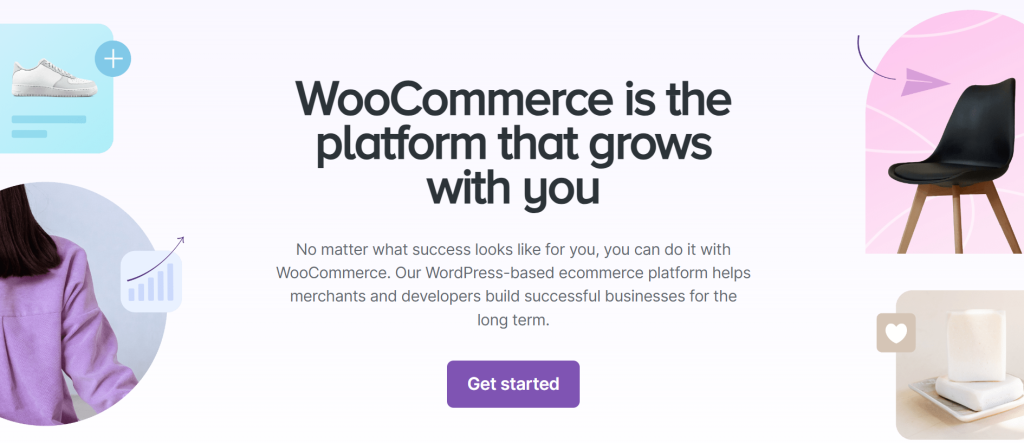 WooCommerce homepage