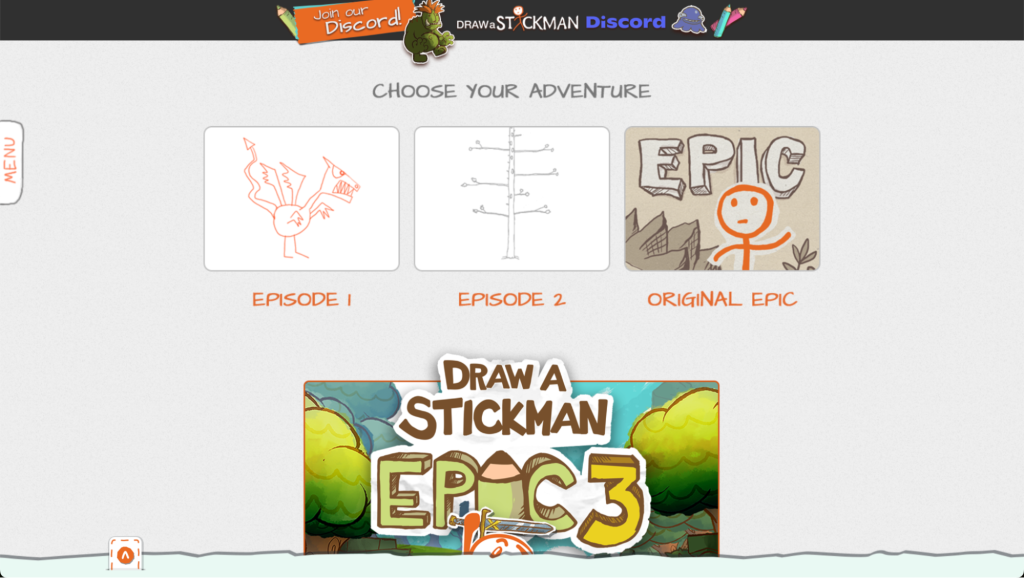 Draw a stickman homepage