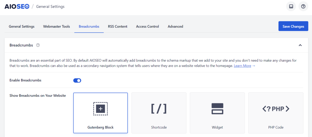 The breadcrumb navigation menu on eBay's website