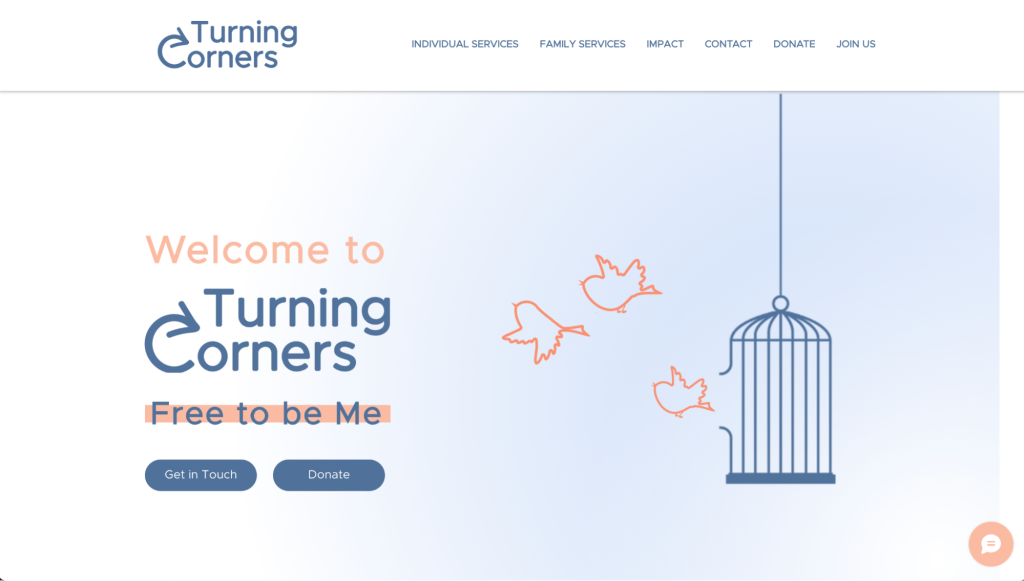 Turning Corners homepage