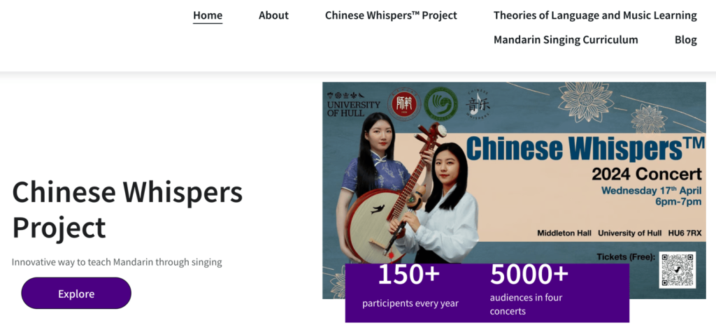 Homepage of Yanyi Lu Music, events that teach music and language