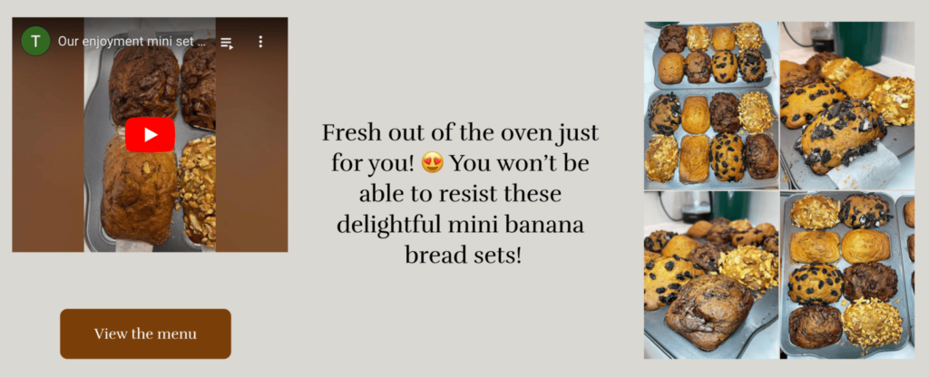 Homepage of Banana Bread in Birmingham