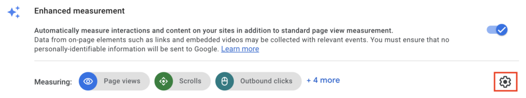 Enabling Enhanced Measurement in GA4
